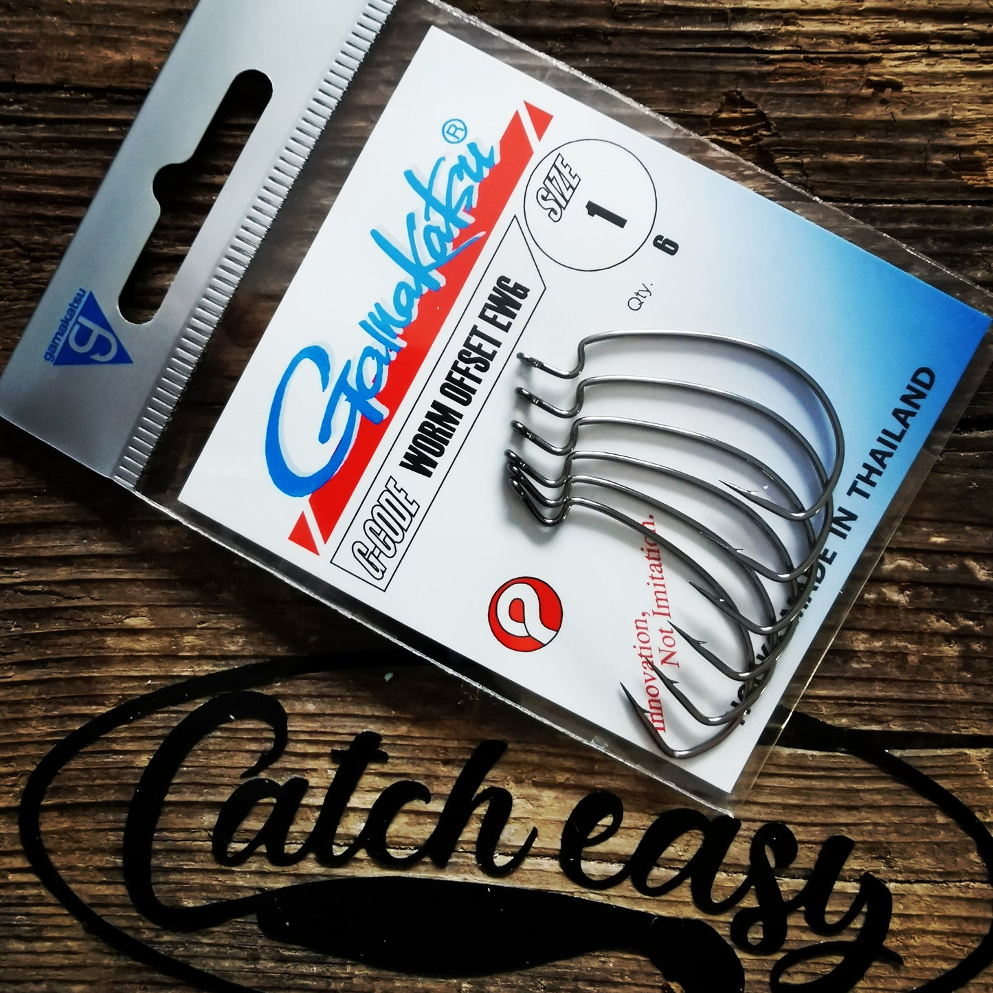 WORM OFFSET EWG HOOKS BLACK