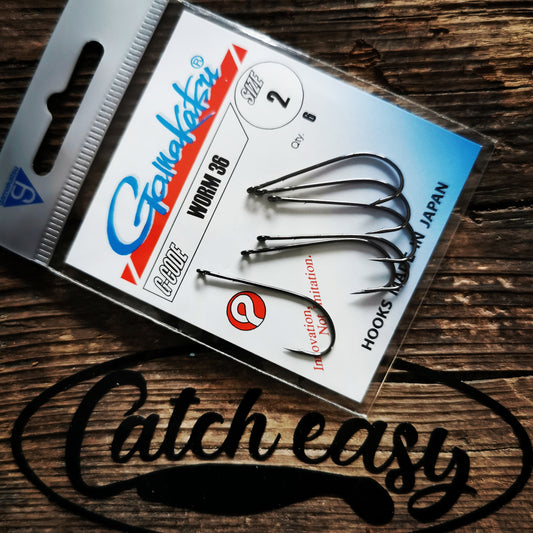 WORM 36 HOOKS BLACK
