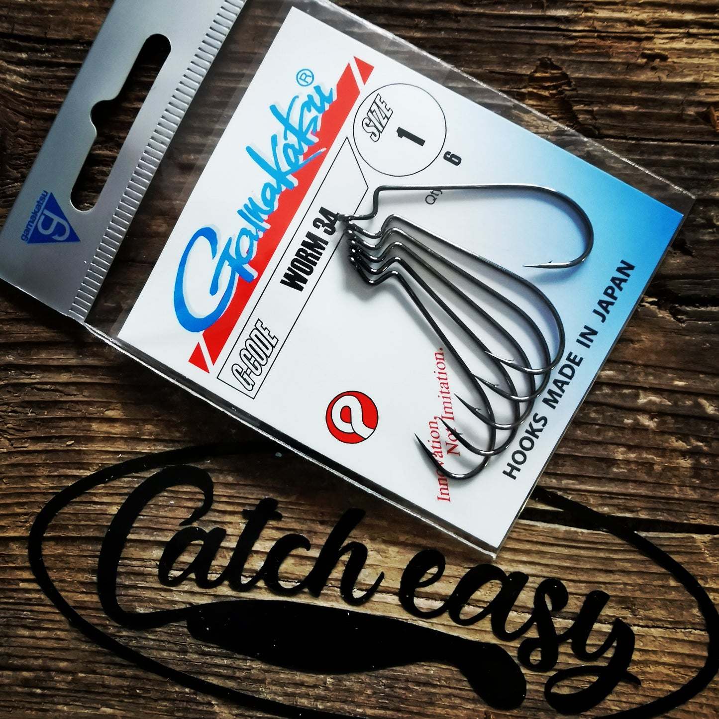 WORM 34 HOOKS BLACK